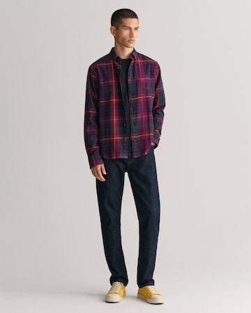 GANT Regular fit Button Up Shirt in Red