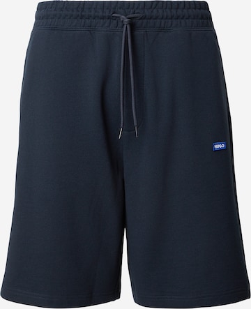 Loosefit Pantalon 'Nasensio' HUGO en bleu : devant