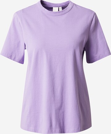 T-shirt 'Sarita' Y.A.S en violet : devant