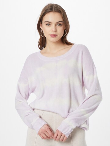REPEAT Cashmere Sweater in Purple: front