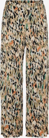 Y.A.S Wide leg Broek 'Cantha' in Beige: voorkant