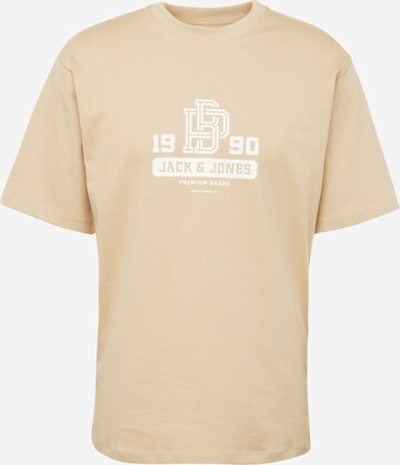 JACK & JONES T-Shirt 'JONAH' in Beige: predná strana