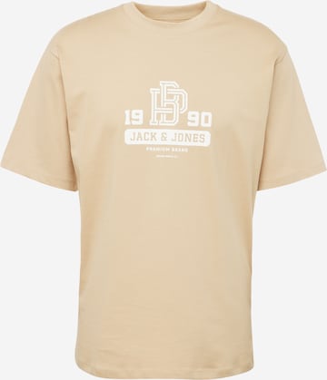 JACK & JONES T-shirt 'JONAH' i beige: framsida