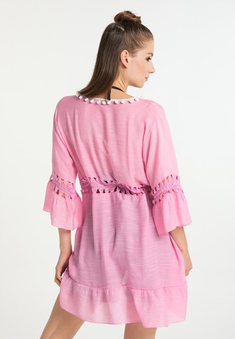 MYMO Plážové šaty - ružová