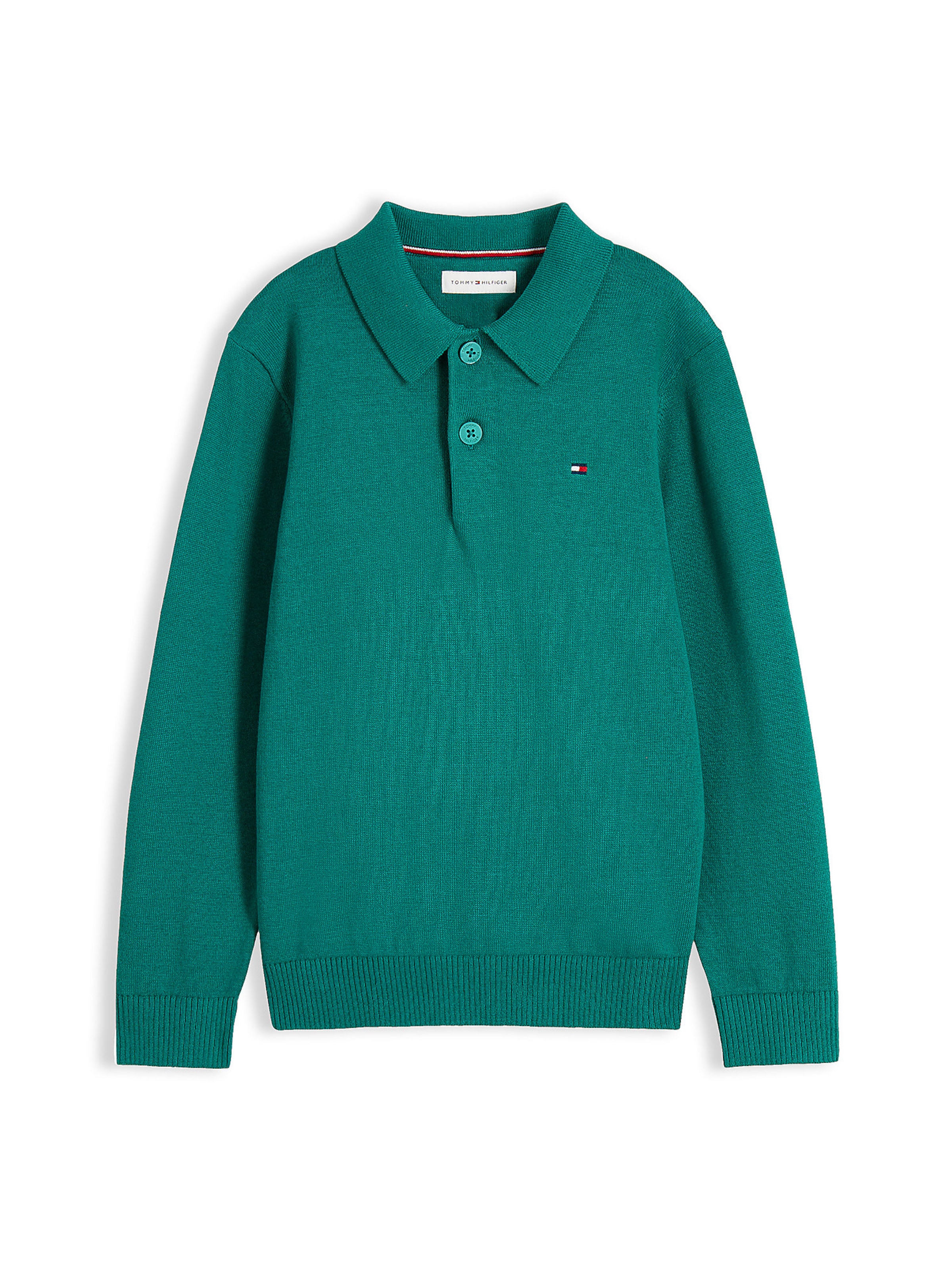 Pull-over 'Essential' TOMMY HILFIGER en vert : devant