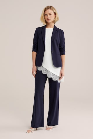 WE Fashion Обычный Плиссированные брюки в Синий