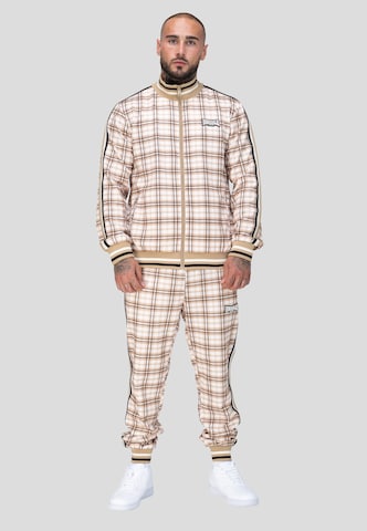 LONSDALE Sweat suit 'Camross' in Beige: front