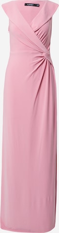 Lauren Ralph Lauren - Vestido de noche en rosa: frente