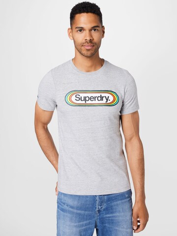 Superdry T-Shirt in Grau: predná strana