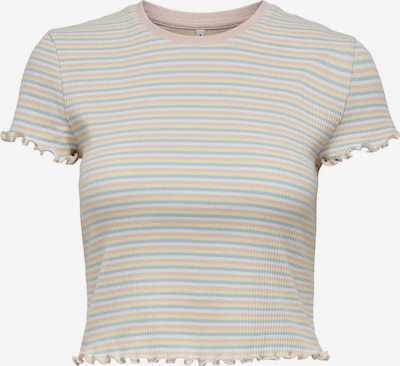 ONLY T-shirt 'METTI' i pastellblå / pastellgul / rosa / vit, Produktvy