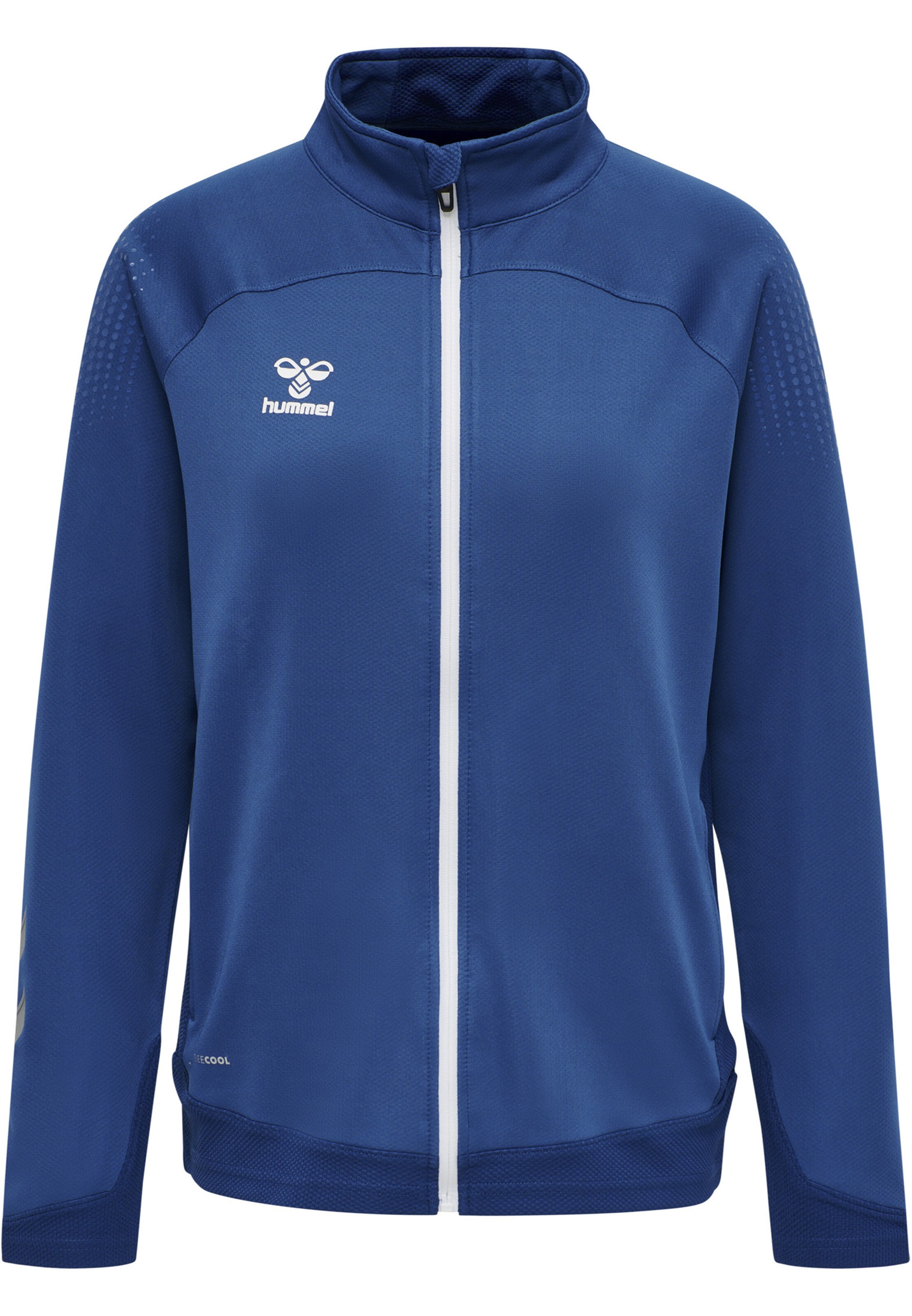 Hummel Sportsweatjacke in Blau: Vorderseite