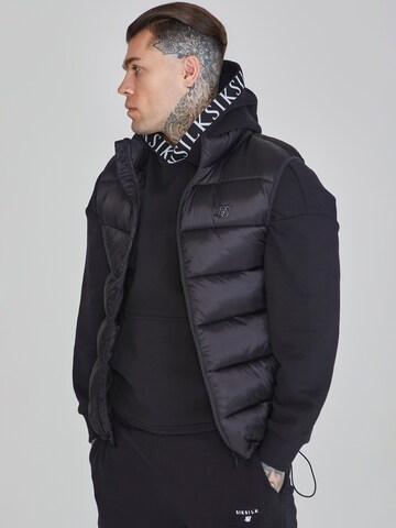 Gilet di SikSilk in nero: frontale
