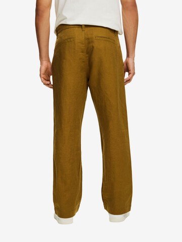 ESPRIT Loose fit Pleat-Front Pants in Green