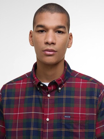 Barbour Regular fit Overhemd 'Fortrose' in Rood