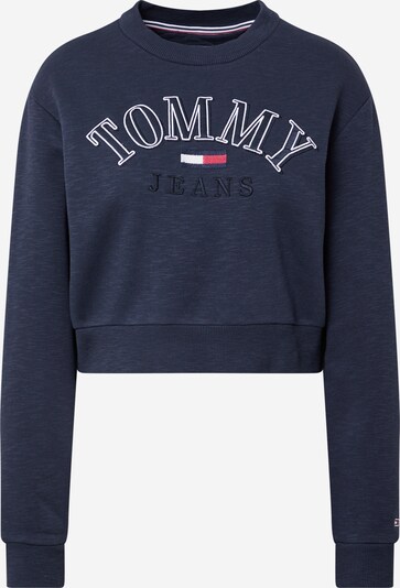 Tommy Jeans Sweater majica u mornarsko plava / bijela, Pregled proizvoda