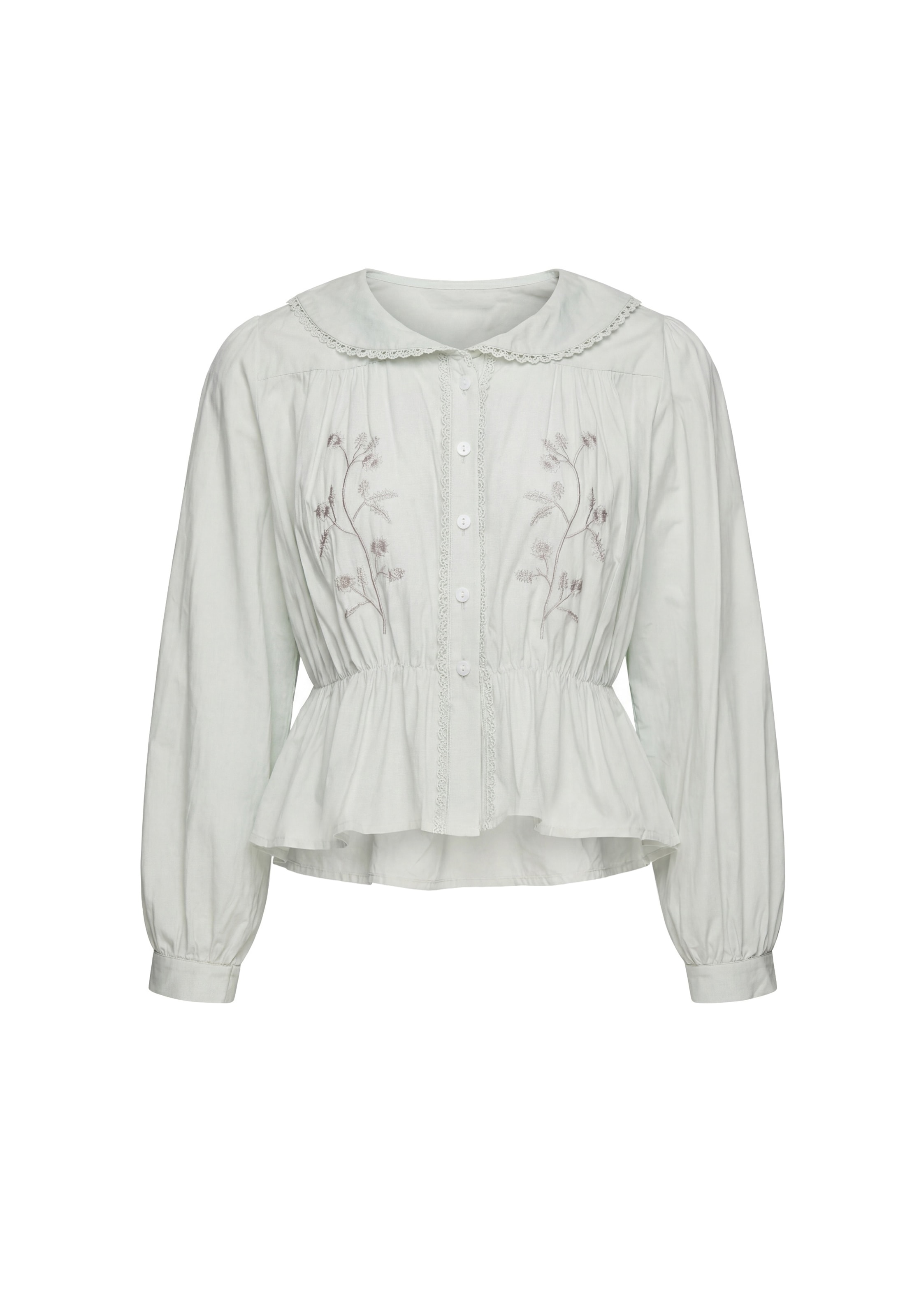 Usha - Blusa en gris: frente