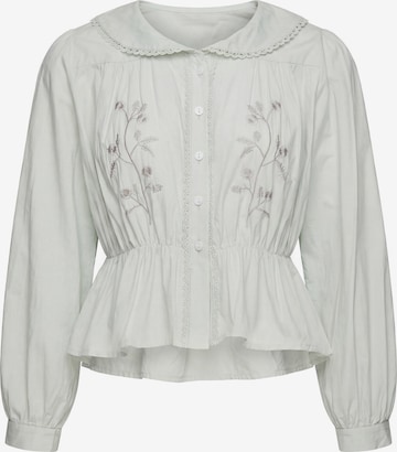 Usha - Blusa en gris: frente