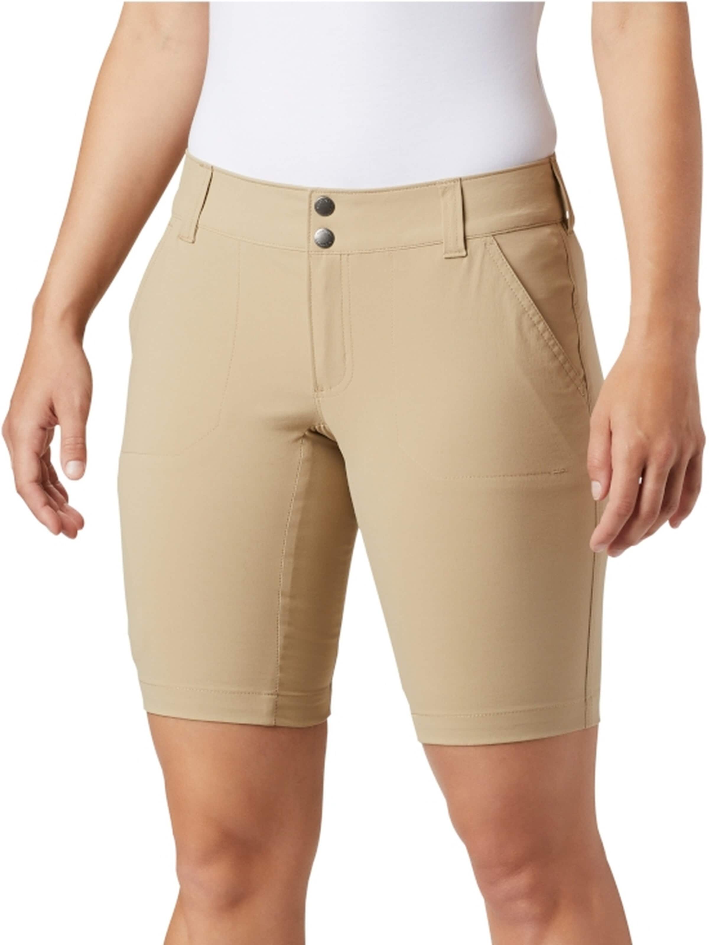 COLUMBIA Slimfit Sportbroek 'Columbia Saturday Trail' in Beige: voorkant