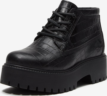 TIMBERLAND Schnürstiefelette in Schwarz: Vorderseite