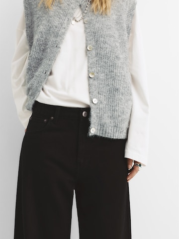 Pull&Bear Baggy Farmer 'TIRO MEDIO' - fekete