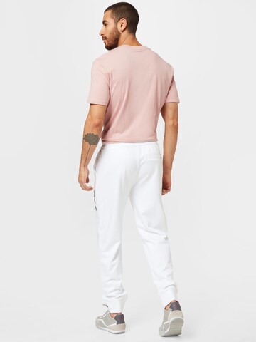 BOSS Black - Tapered Calças 'Lamont' em branco