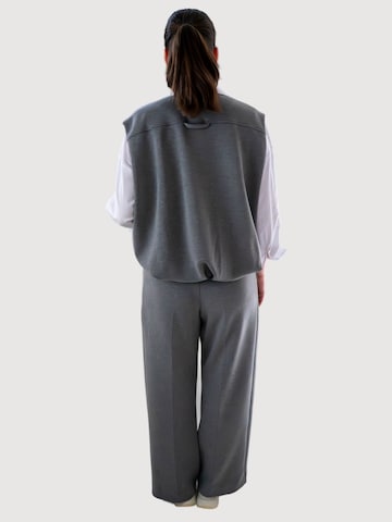 WEARABLE STORIES Wide Leg Bundfaltenhose 'Daria' in Grau