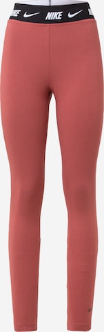 Nike Sportswear Leggings 'Club' in Rot: predná strana