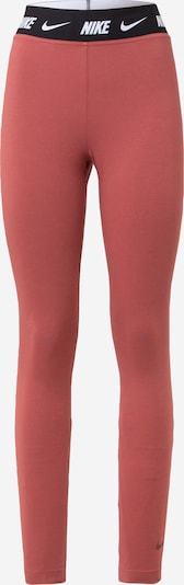 Nike Sportswear Leggings 'Club' en rouge rouille / noir / blanc, Vue avec produit