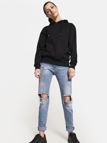 Squad the label Sweatshirt in Schwarz