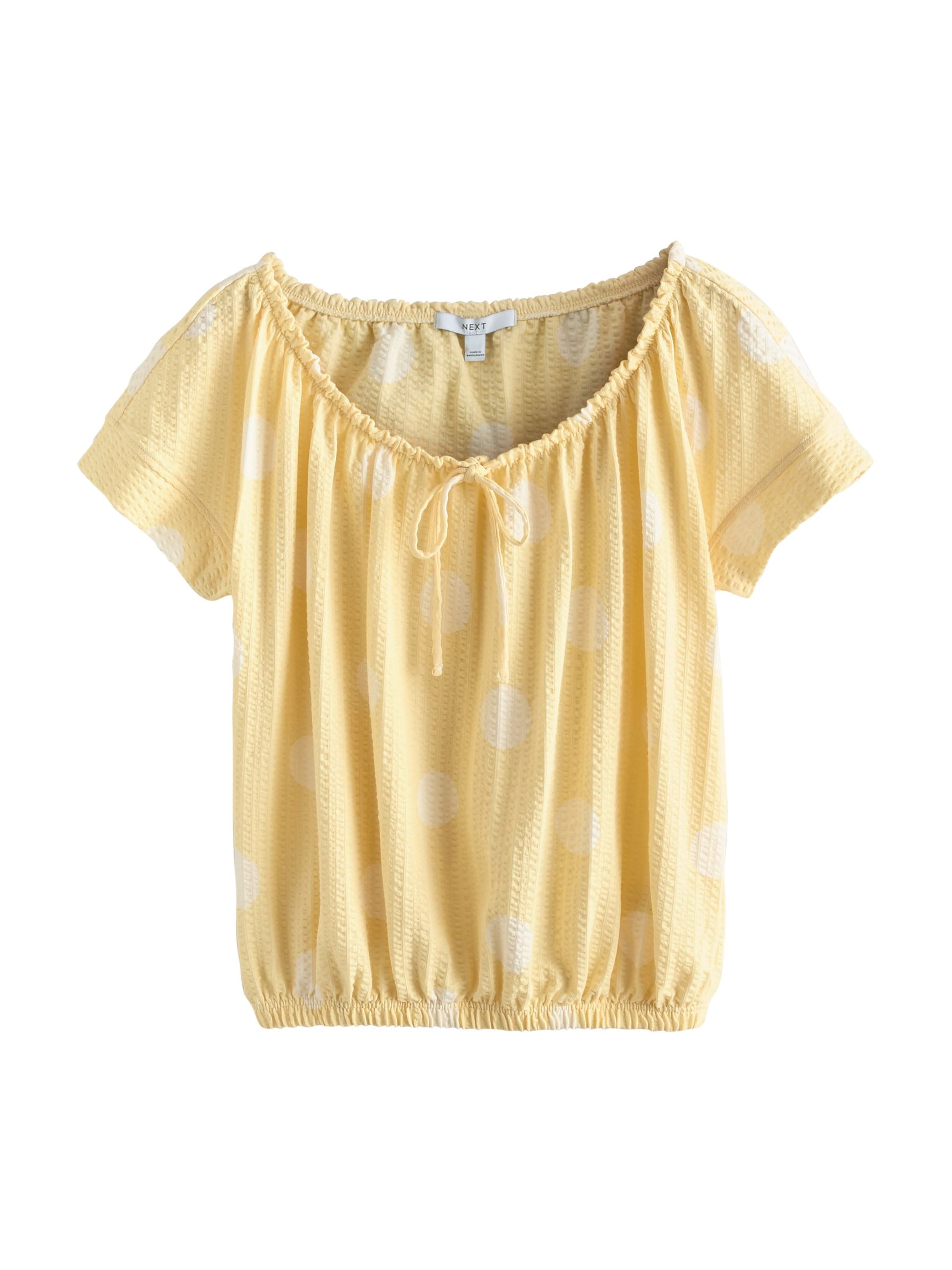 T-shirt Next en jaune : devant