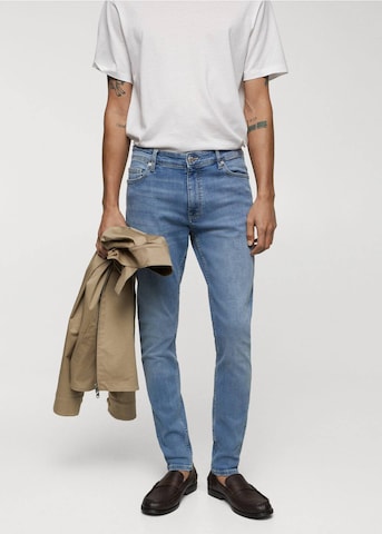MANGO MAN Slimfit Jeans 'Jude' in Blauw: voorkant