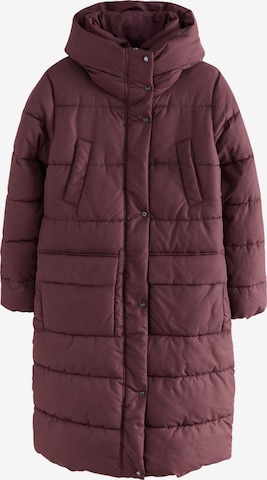 Next Pitkä talvitakki värissä punainen: etupuoli