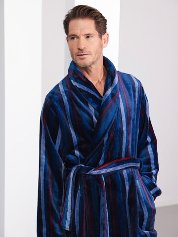 Pastunette Bathrobe long 'Northern Nights' in Blue