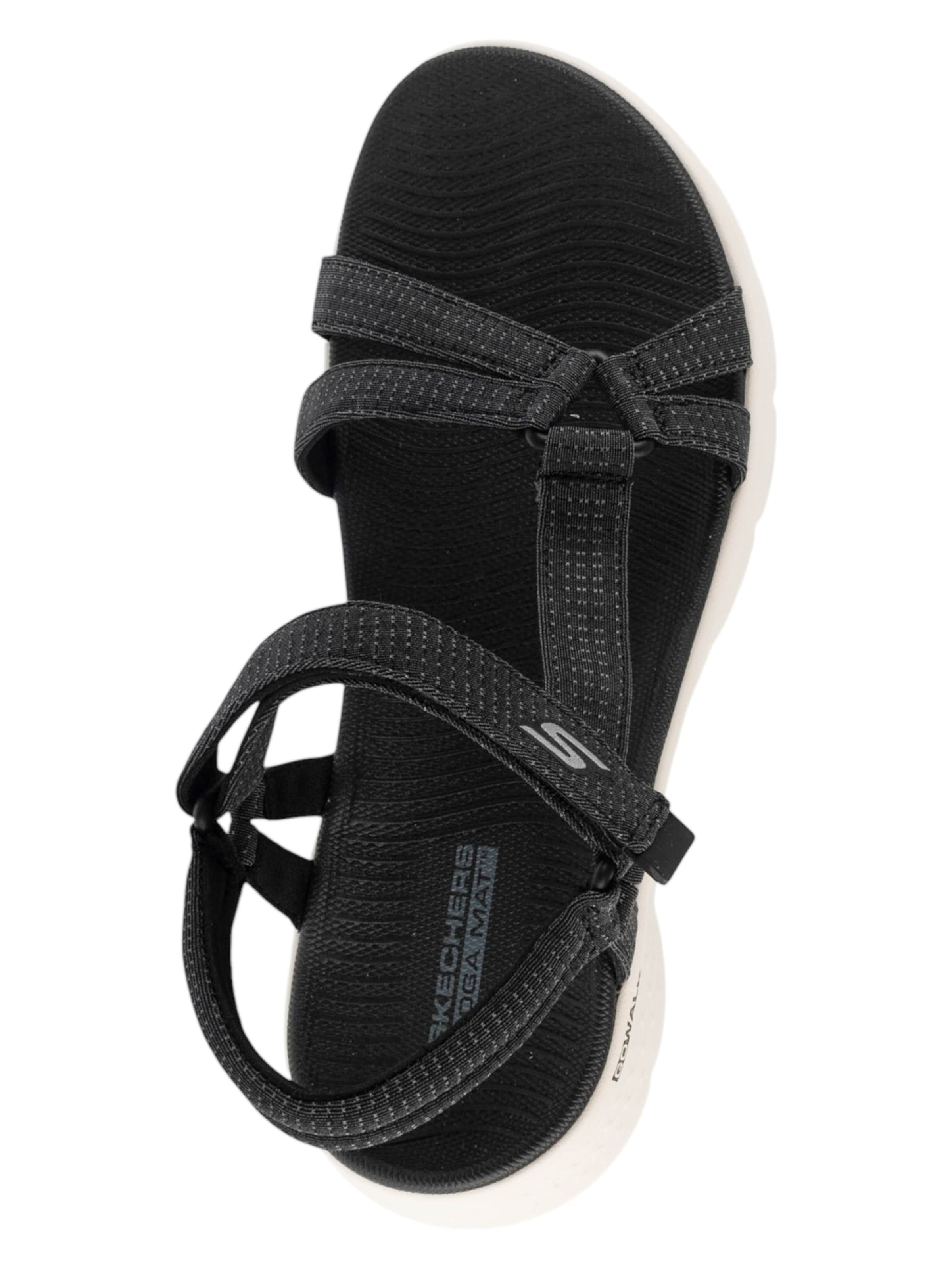 SKECHERS Sandaal 'Skechers Go Walk Flex Sandal - Sublime' in Zwart
