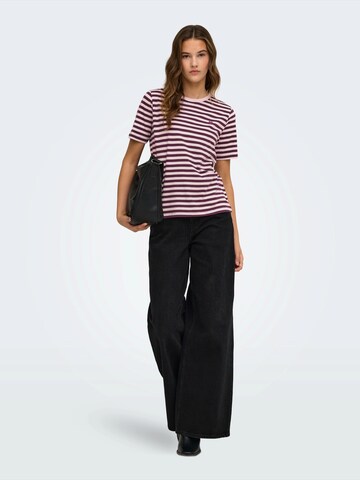 ONLY Shirt 'ONLHAPPY' in Lila