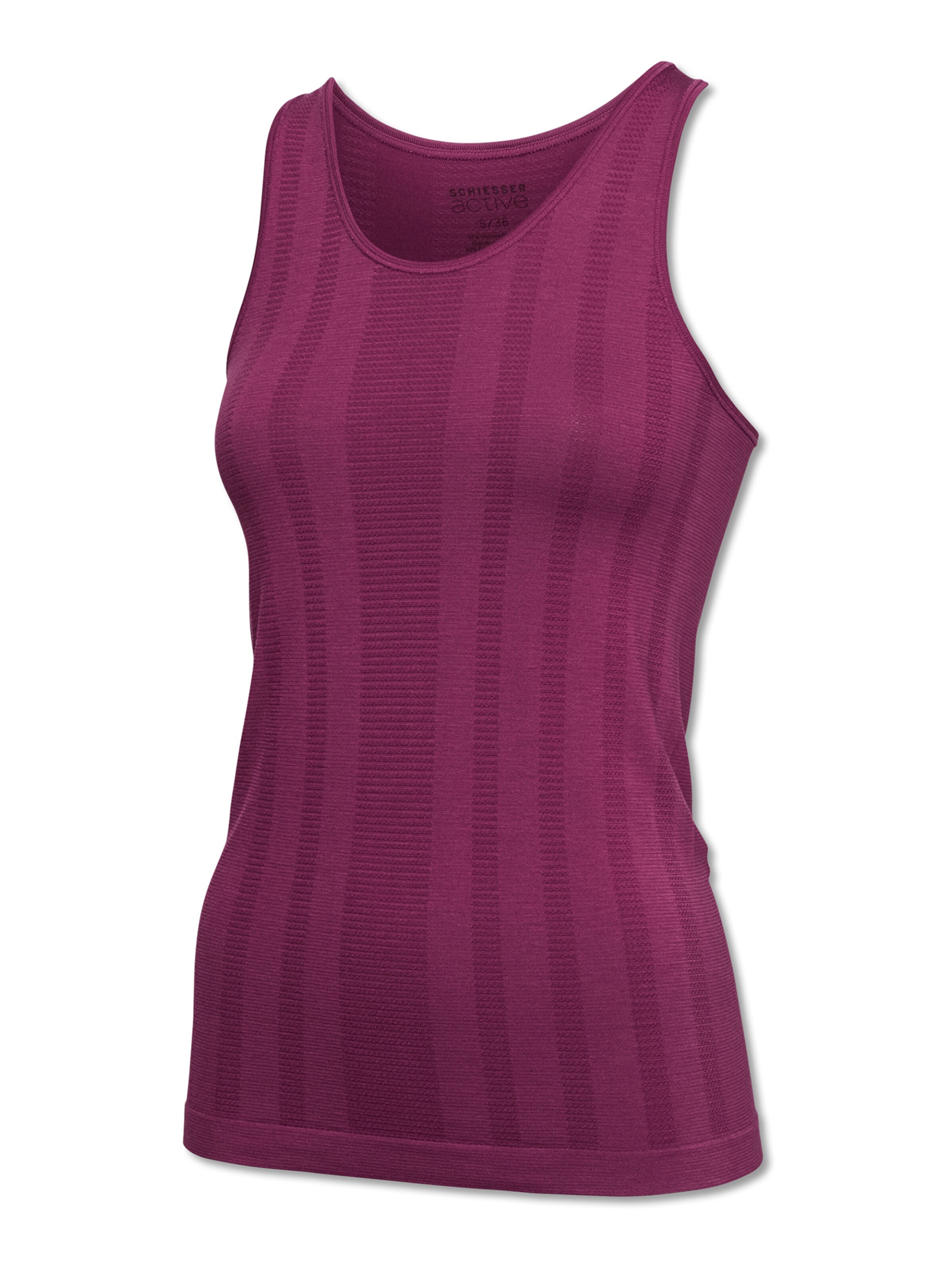 SCHIESSER Tanktop 'Active' in Lila: Vorderseite