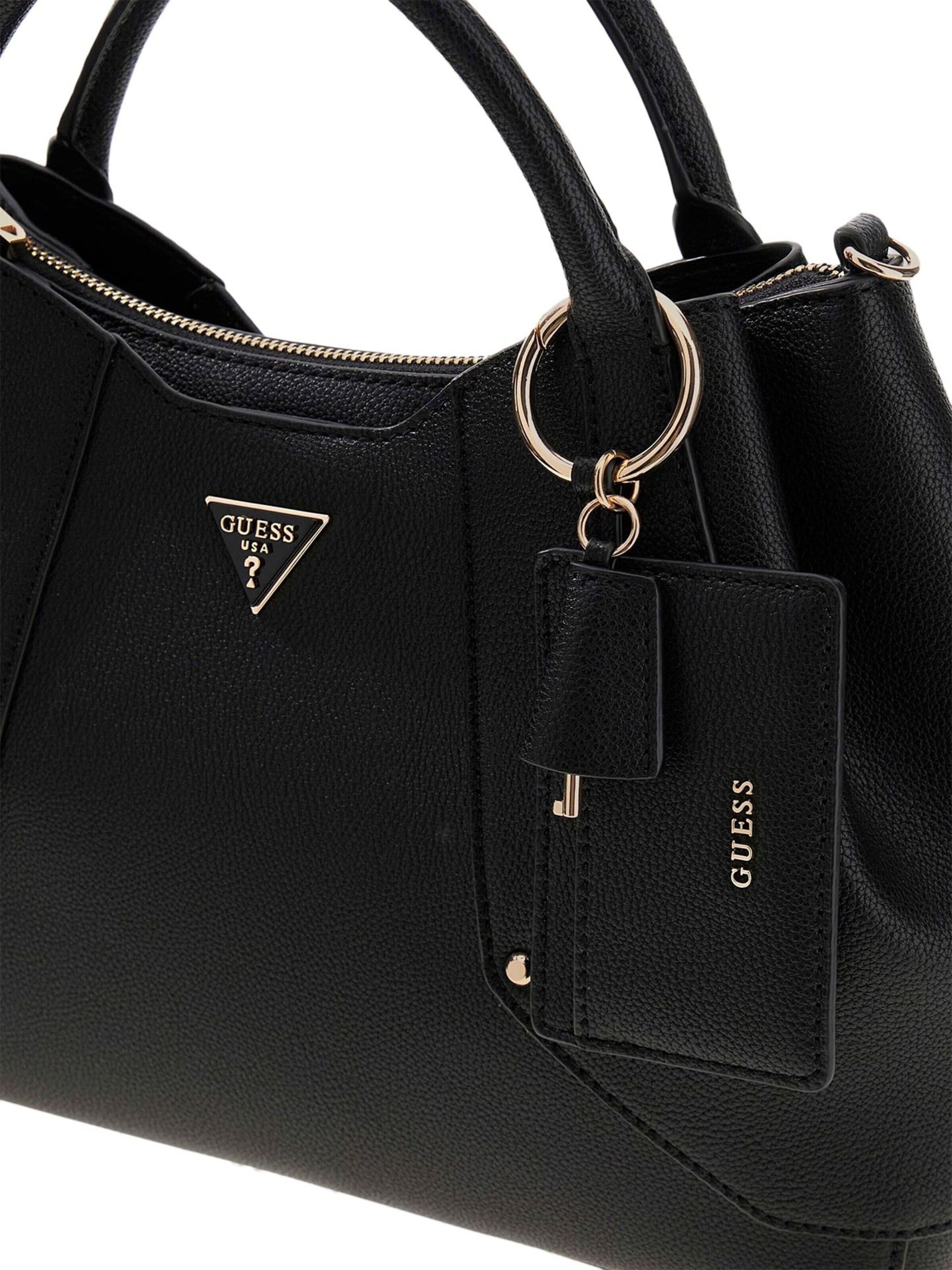 GUESS Handbag 'Darcy Girlfriend Satchel' in Black
