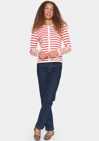 SAINT TROPEZ Knit Cardigan in White