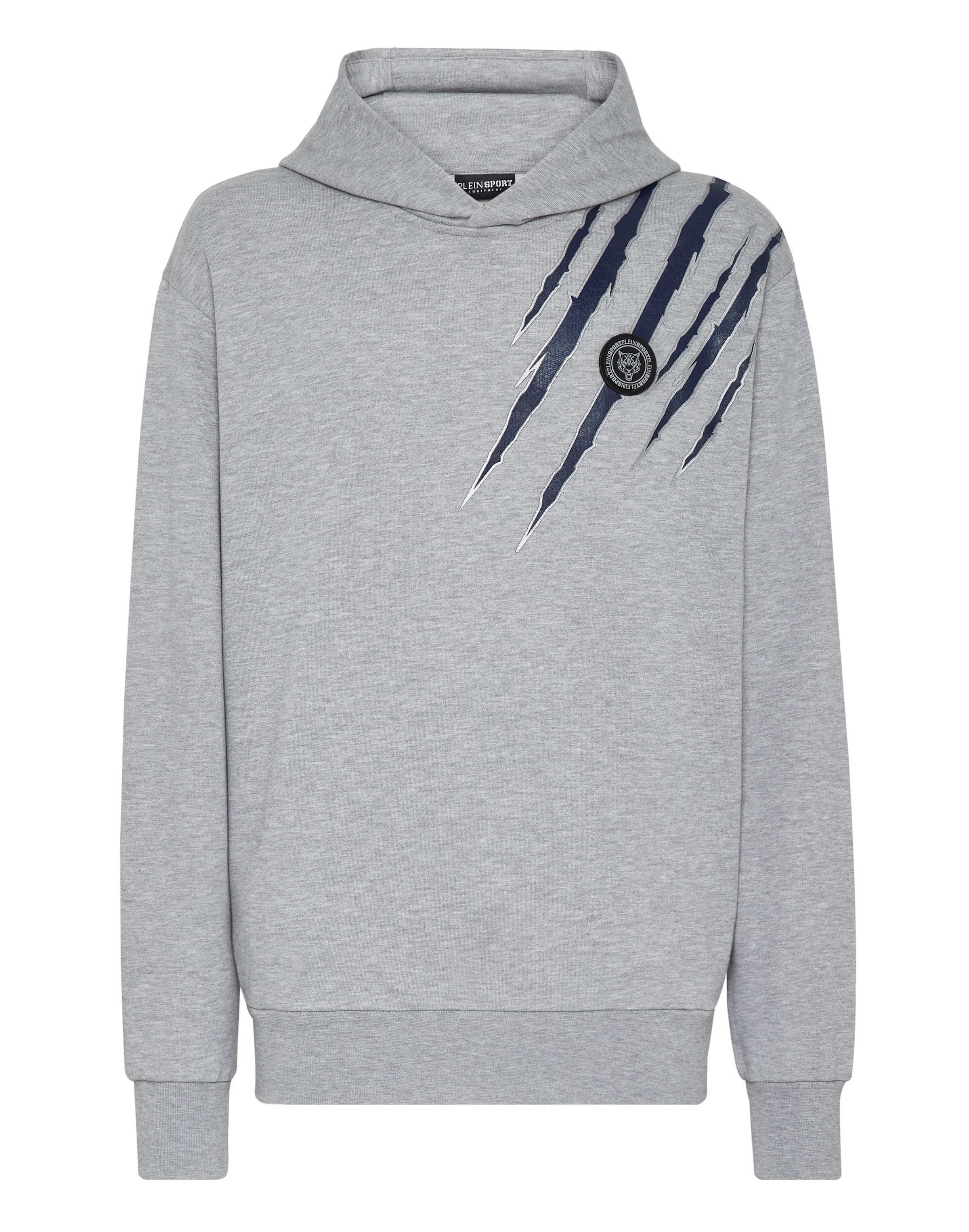 Plein Sport Sweatshirt 'Scratch' in Navy / Light grey / Silver, Item view