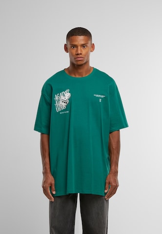T-Shirt 'AGAINST ALL V.1' Lost Youth en vert : devant
