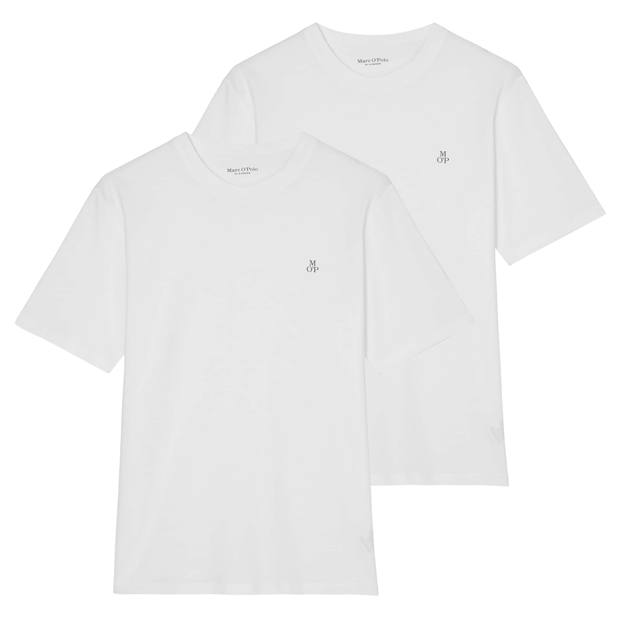 T-Shirt Marc O'Polo en blanc : devant