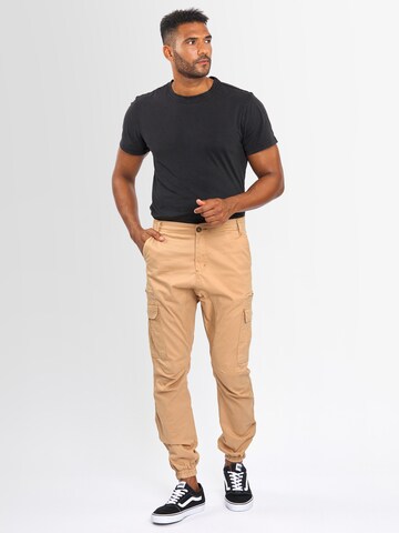 Alessandro Salvarini Regular Cargohose in Beige