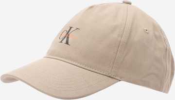 Calvin Klein Cap in Brown: front