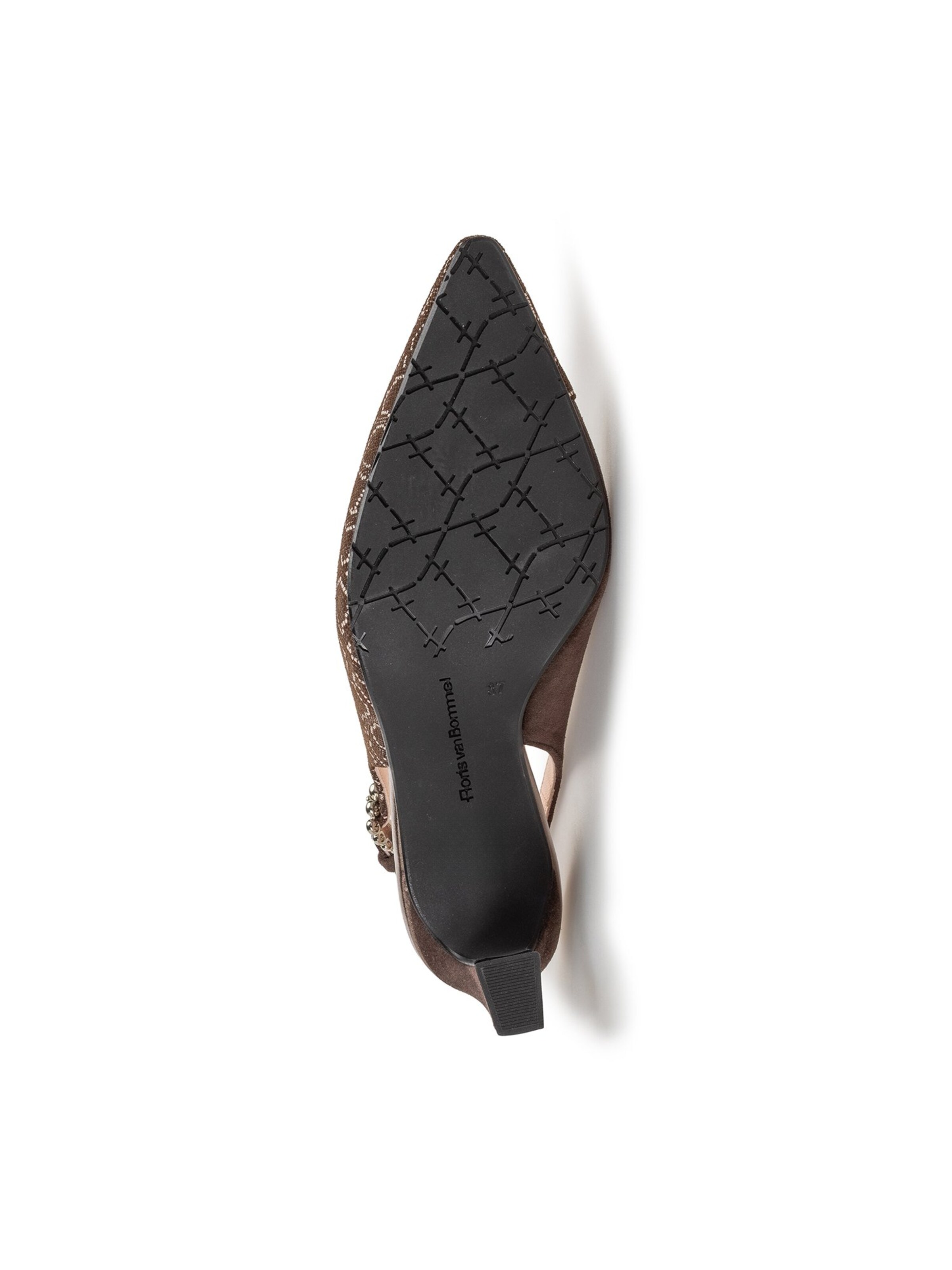 Escarpins à bride arrière 'GIULI 06' Floris van Bommel en marron