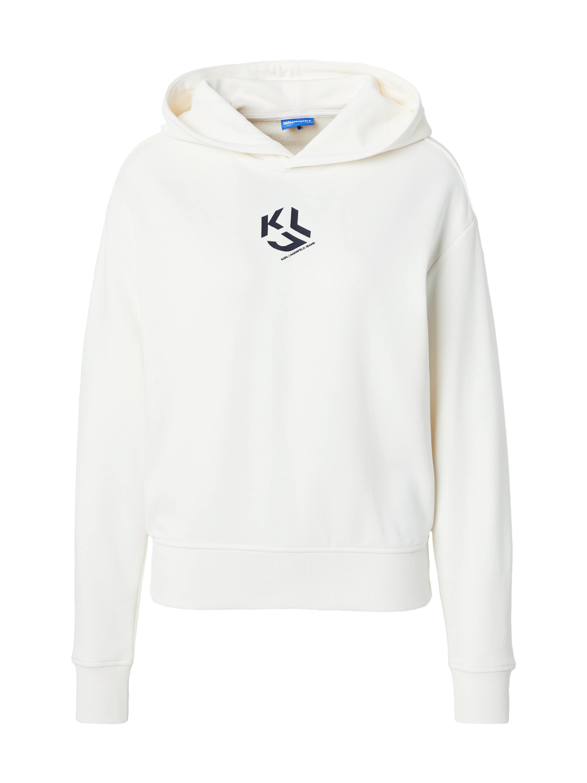 KARL LAGERFELD JEANS Sweatshirt in XS in Ivory / Black, Item view