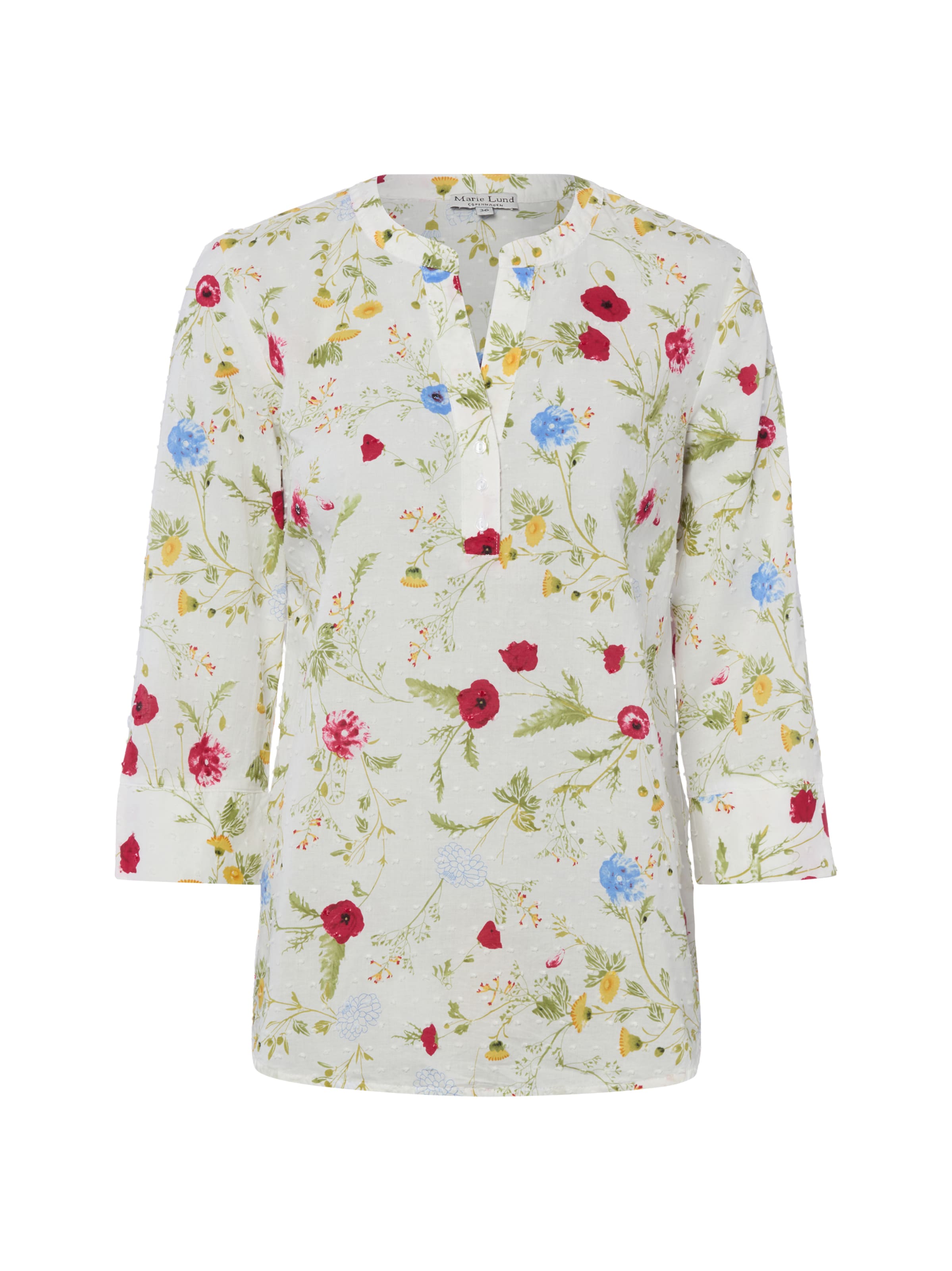 Marie Lund Blouse ' Lotta Shelly ' in Wit: voorkant