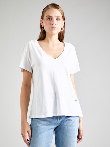 REPLAY Μπλουζάκι σε λευκό: μπροστά