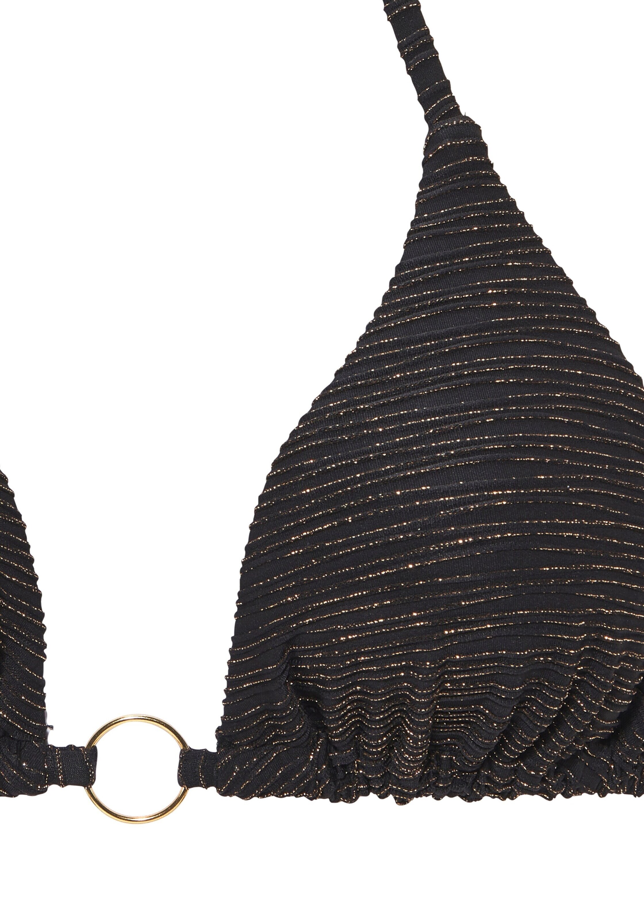 LASCANA Triangel Bikini in Schwarz