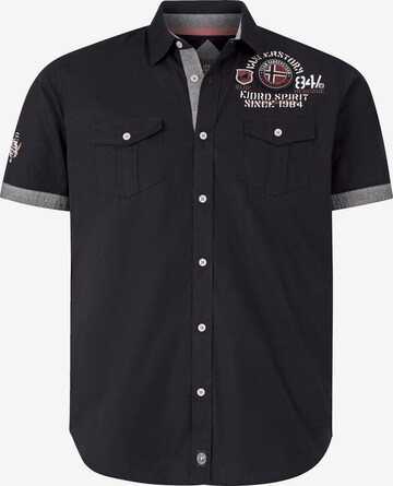 Jan Vanderstorm Regular fit Button Up Shirt 'Snofred' in Black: front