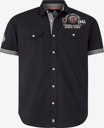 Jan Vanderstorm Button Up Shirt 'Snofred' in Black: front